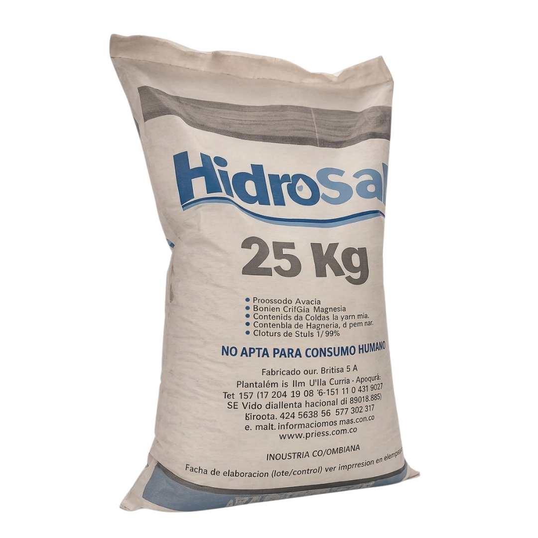 Hidrosal sal industrial saco de 25 kg