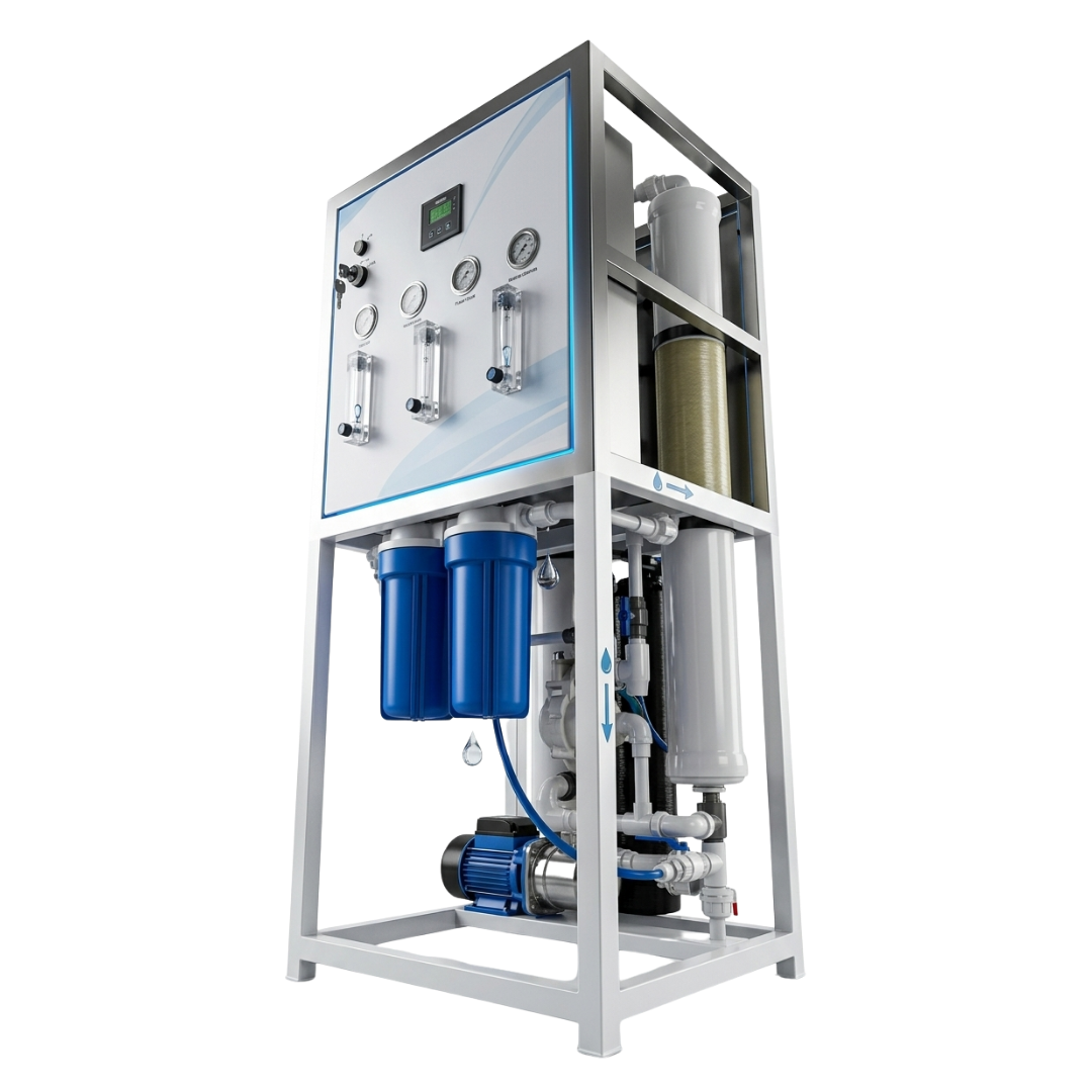 Sistema de ósmosis inversa industrial de 1 a 4 membranas